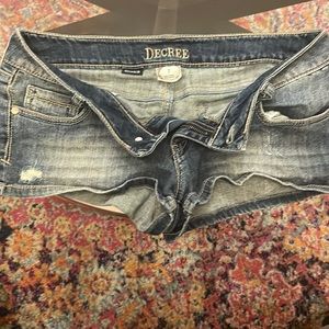 Early 2000s classic denim short shorts
